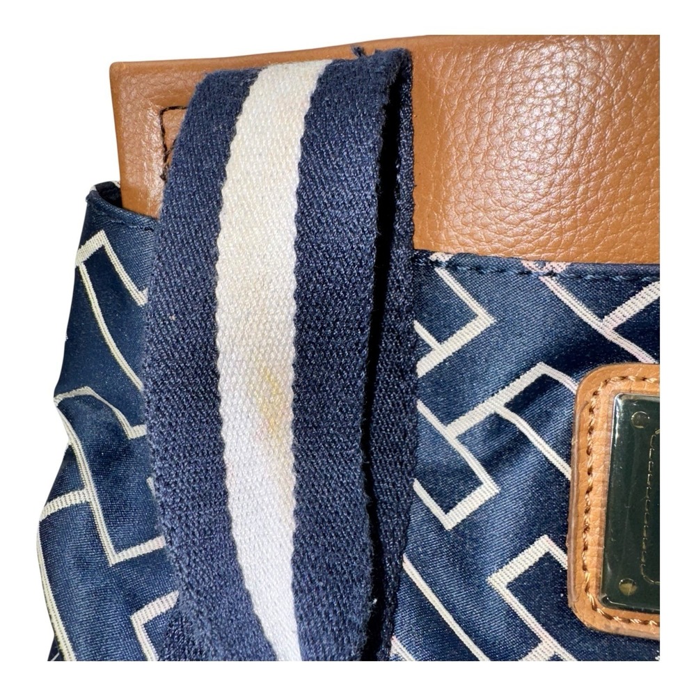 Vintage Tommy Hilfiger Small Bag Navy blue&white Monogram Pattern - Picture 10 of 16